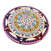 סביבון אומנותי צבעוני גדול