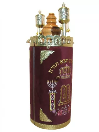 חדש! ספר תורה לילדים ספרדי גדול ומשודרג כולל רימונים ופעמונים