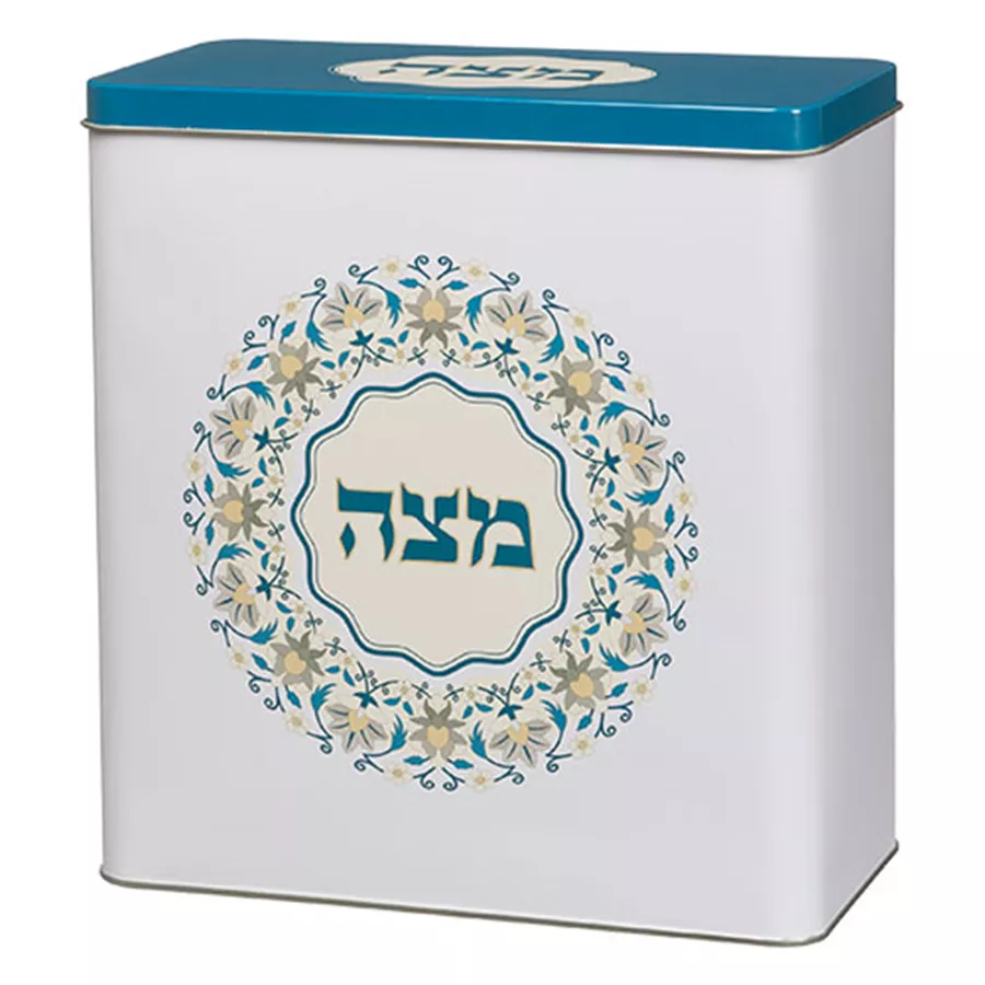 קופסה למצות - בגווני כחול נייבי וטורקיז